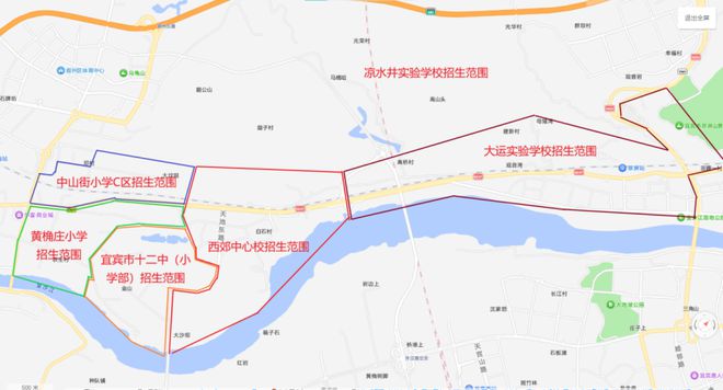 城区公办义务教育学校招生划片公告澳门新葡京网页翠屏区2025年(图8)