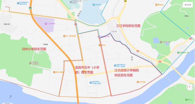 城区公办义务教育学校招生划片公告澳门新葡京网页翠屏区2025年(图24)