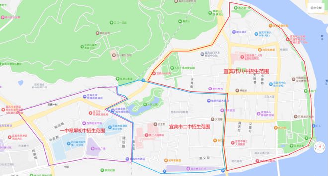 城区公办义务教育学校招生划片公告澳门新葡京网页翠屏区2025年(图23)